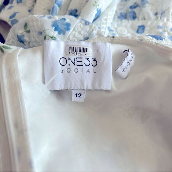 One33 Social Cutout Floral Mini Dress Size 12 - Picture 10 of 10